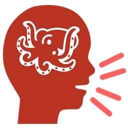 octopus and busts in silhouette