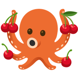 octopus and cherries