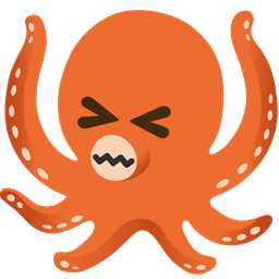 octopus and confounded face