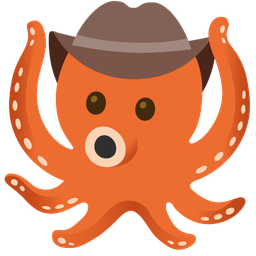 octopus and cowboy hat face