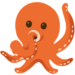 octopus and face with open eyes and hand over mouth
