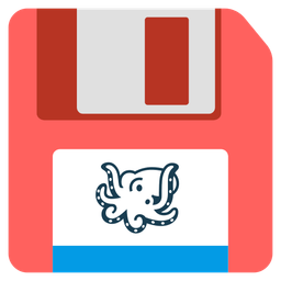 octopus and floppy disk