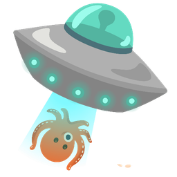 octopus and flying saucer