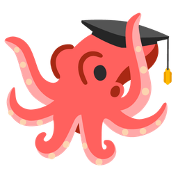 octopus and graduation cap