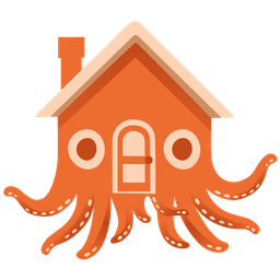 octopus and house