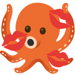 octopus and kiss mark