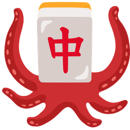 octopus and mahjong red dragon