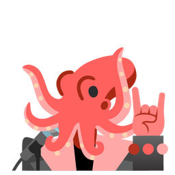 octopus and microphone