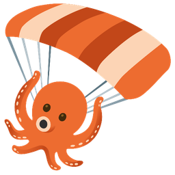 octopus and parachute
