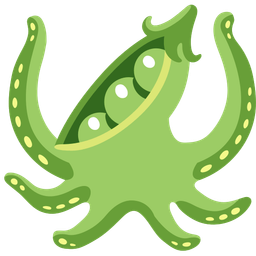 octopus and pea pod