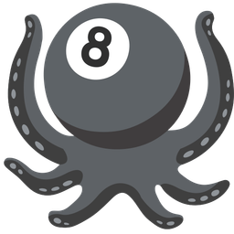 octopus and pool 8 ball