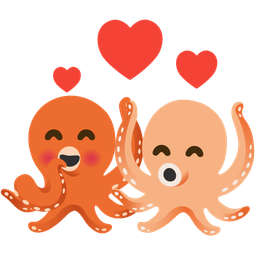 octopus and revolving hearts