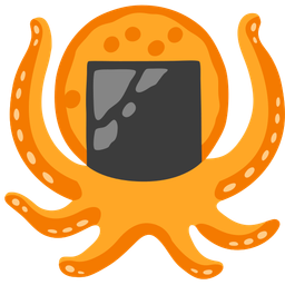 octopus and rice cracker