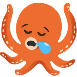 octopus and sleepy face