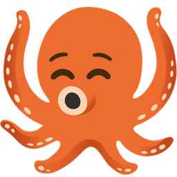 Octopus and Smiling face