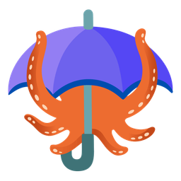 octopus and umbrella
