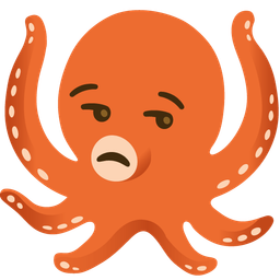 octopus and unamused face