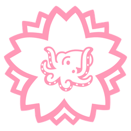 octopus and white flower