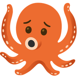 octopus and worried face