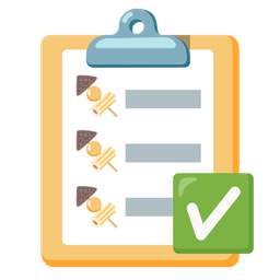 Oden and Check mark button