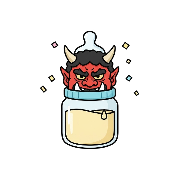 Ogre and Baby bottle