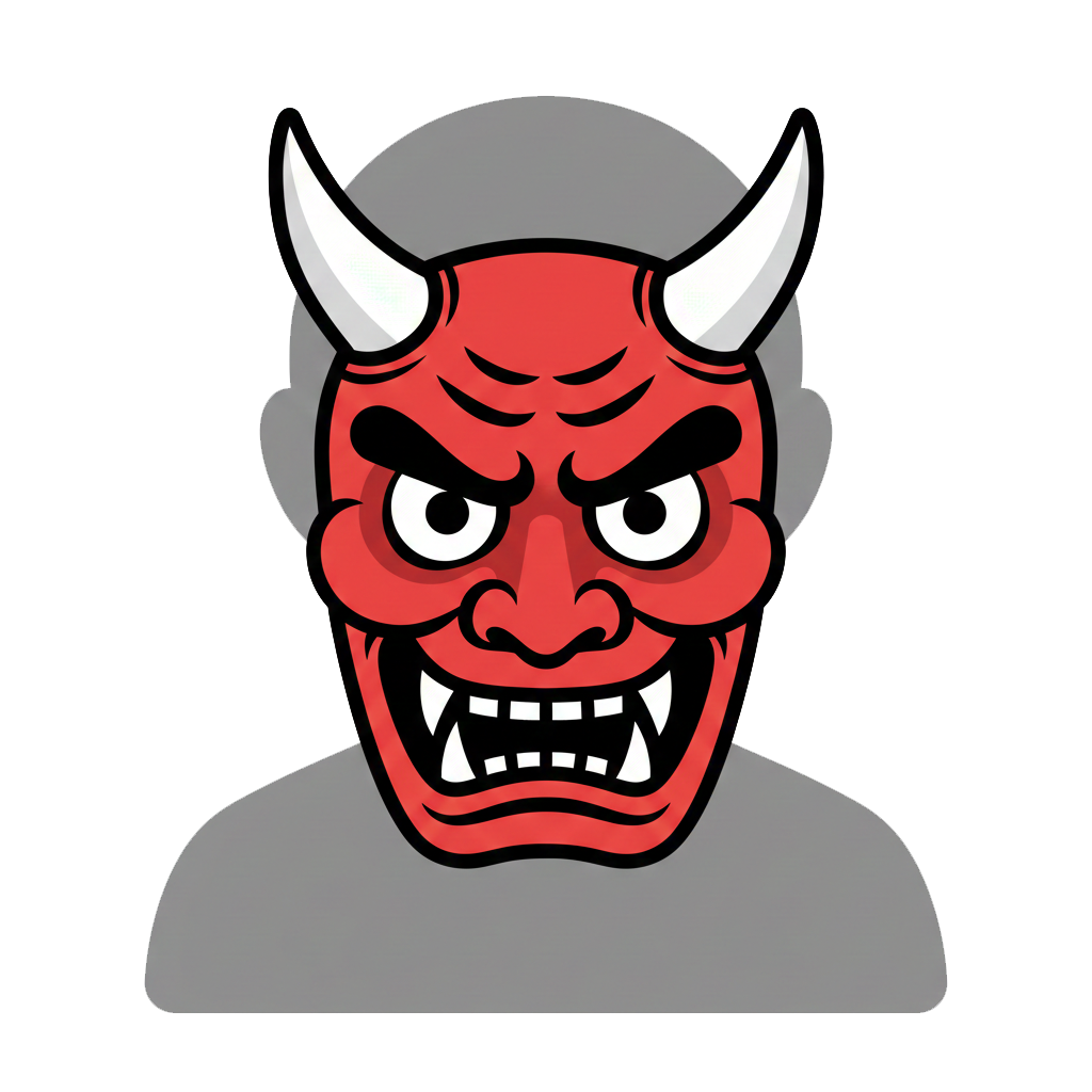 ogre and bust in silhouette