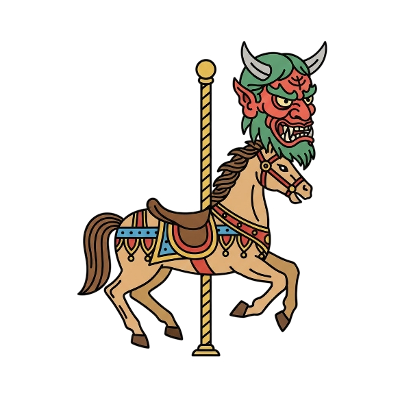 Ogre and Carousel horse