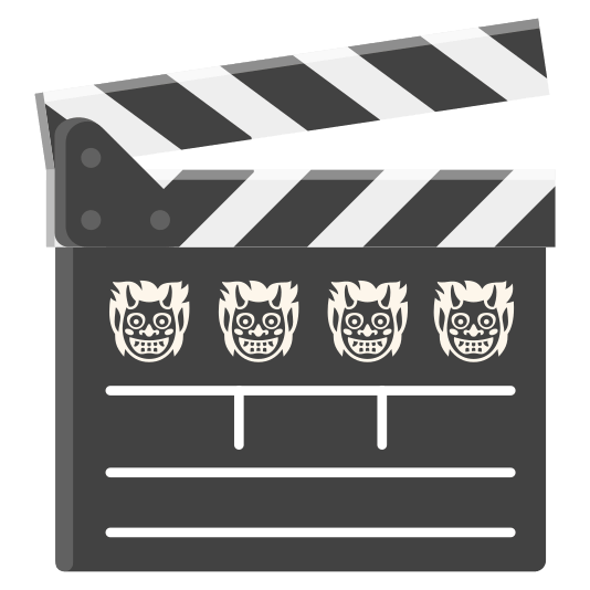 ogre and clapper board