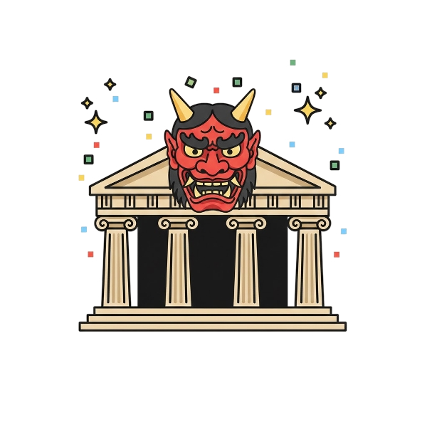 Ogre and Classical building