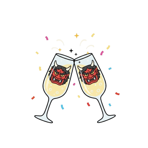 Ogre and Clinking glasses