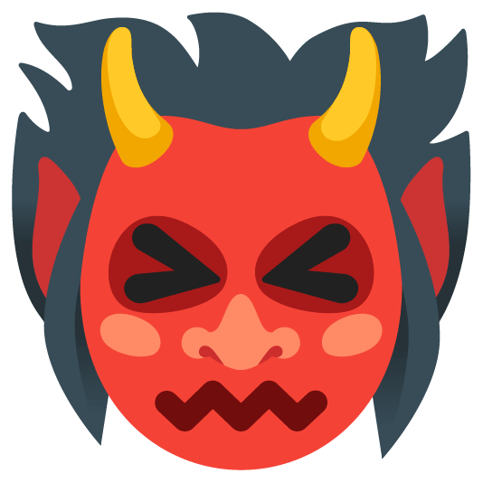 ogre and confounded face