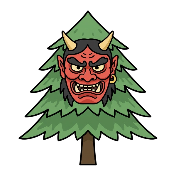 Ogre and Evergreen tree