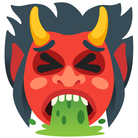 ogre and face vomiting