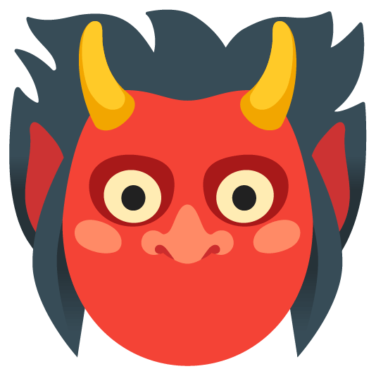 ogre and face without mouth