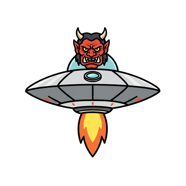 Ogre and Flying saucer