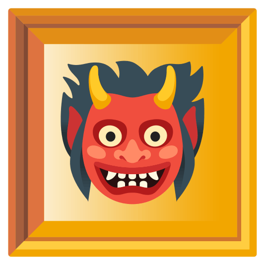 ogre and framed picture