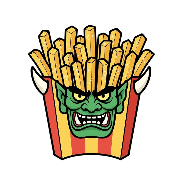 Ogre and French fries
