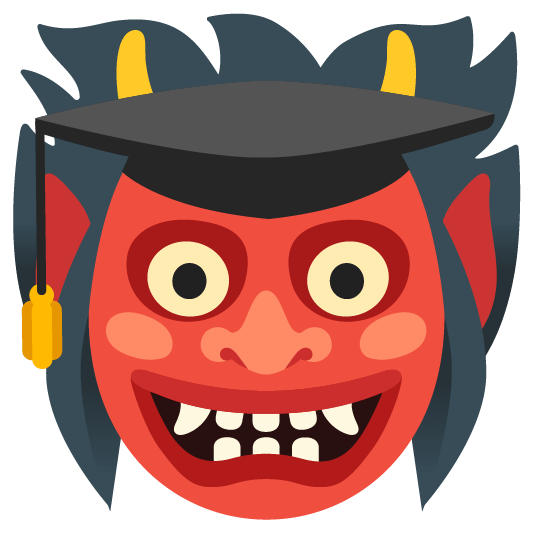 ogre and graduation cap