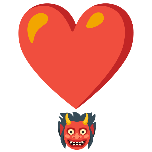 ogre and heart exclamation