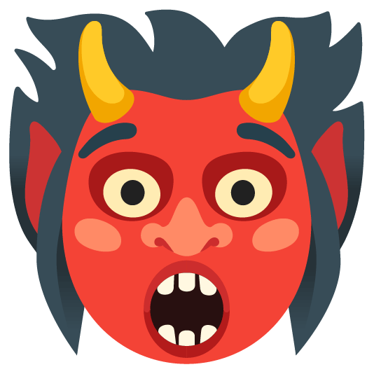 ogre and hushed face