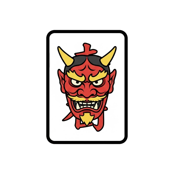 Ogre and Mahjong red dragon