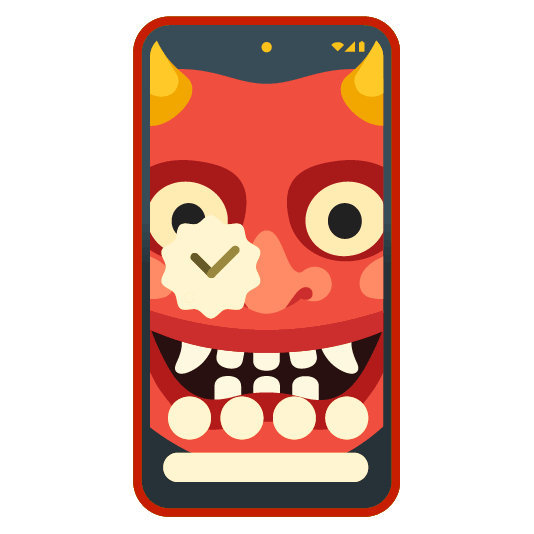 ogre and mobile phone