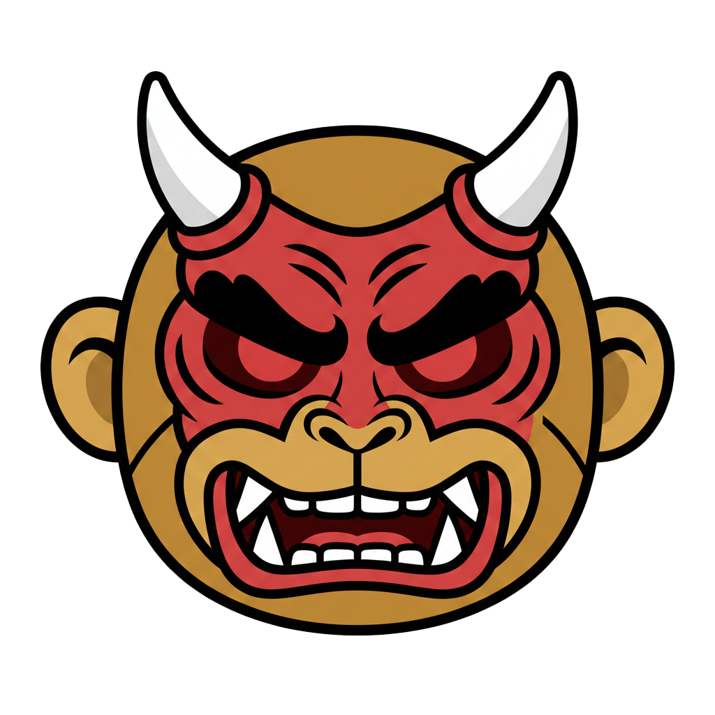 ogre and monkey face