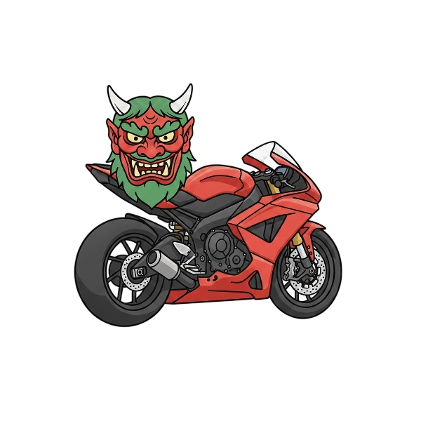 Ogre and Motorcycle