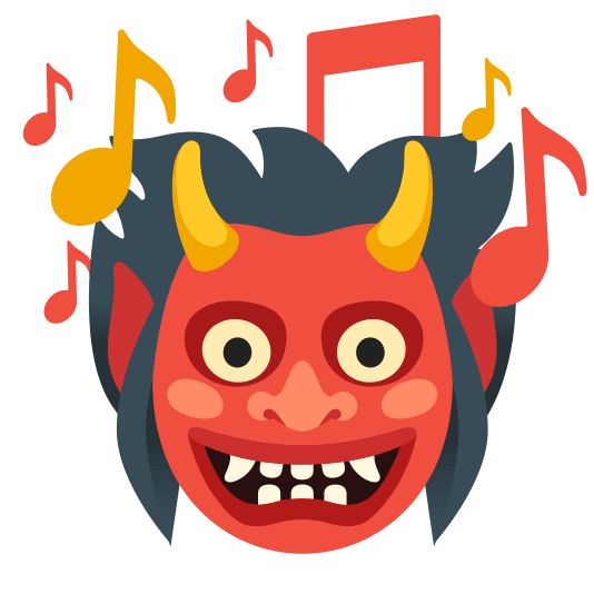 ogre and musical notes