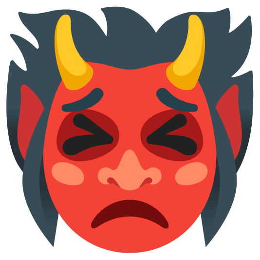 ogre and persevering face