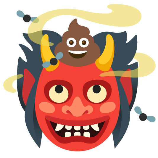 ogre and pile of poo