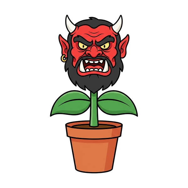 Ogre and Potted plant