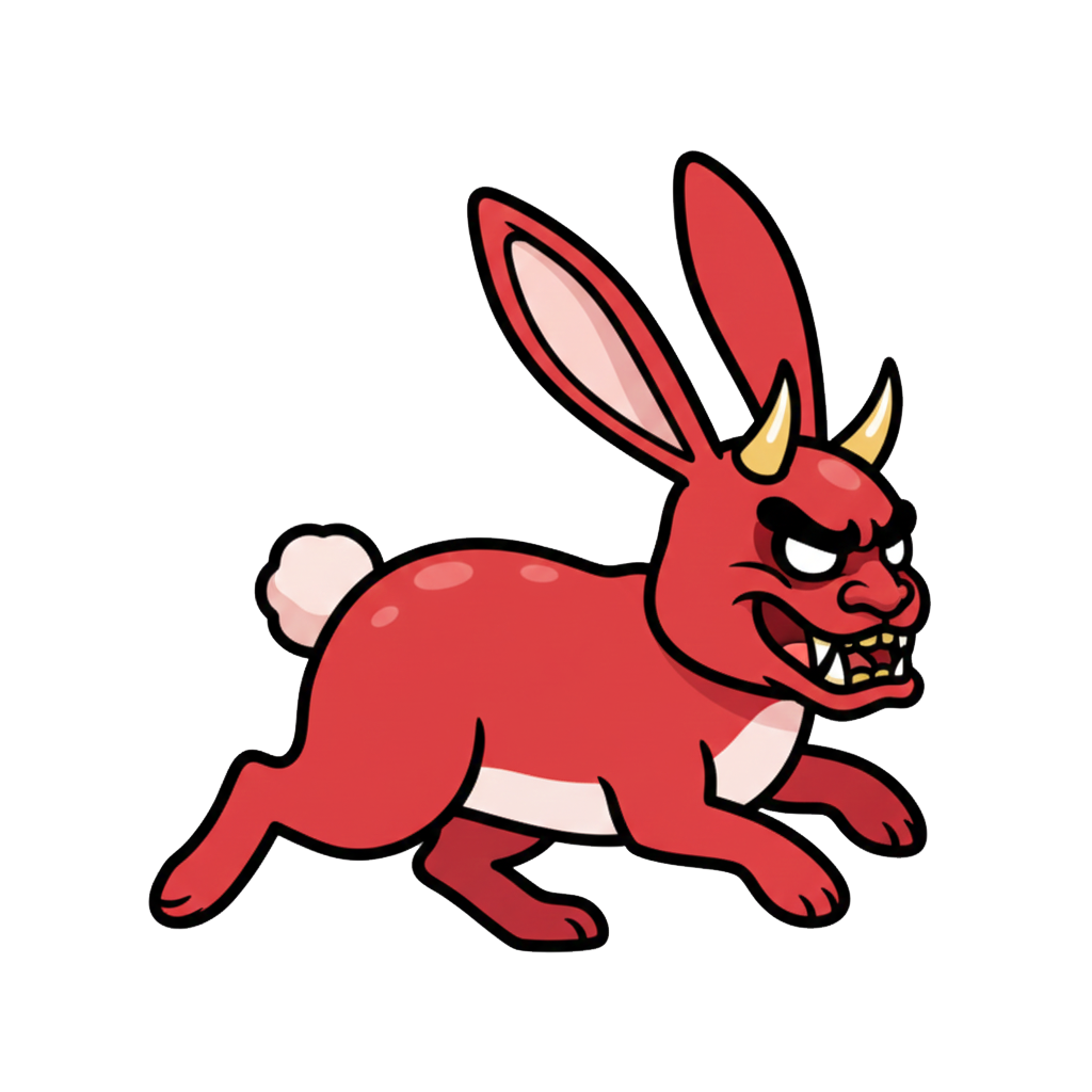 ogre and rabbit face