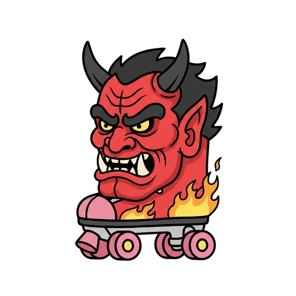 Ogre and Roller skate